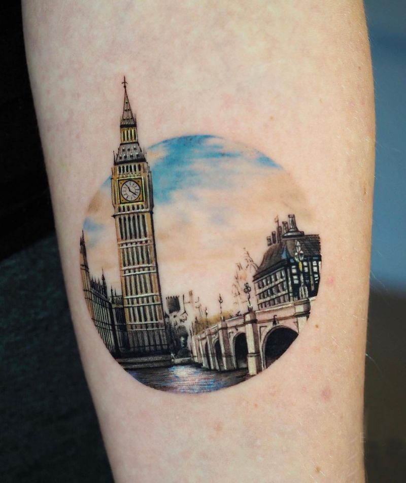 30 Unique Big Ben Tattoos Give You Inspiration