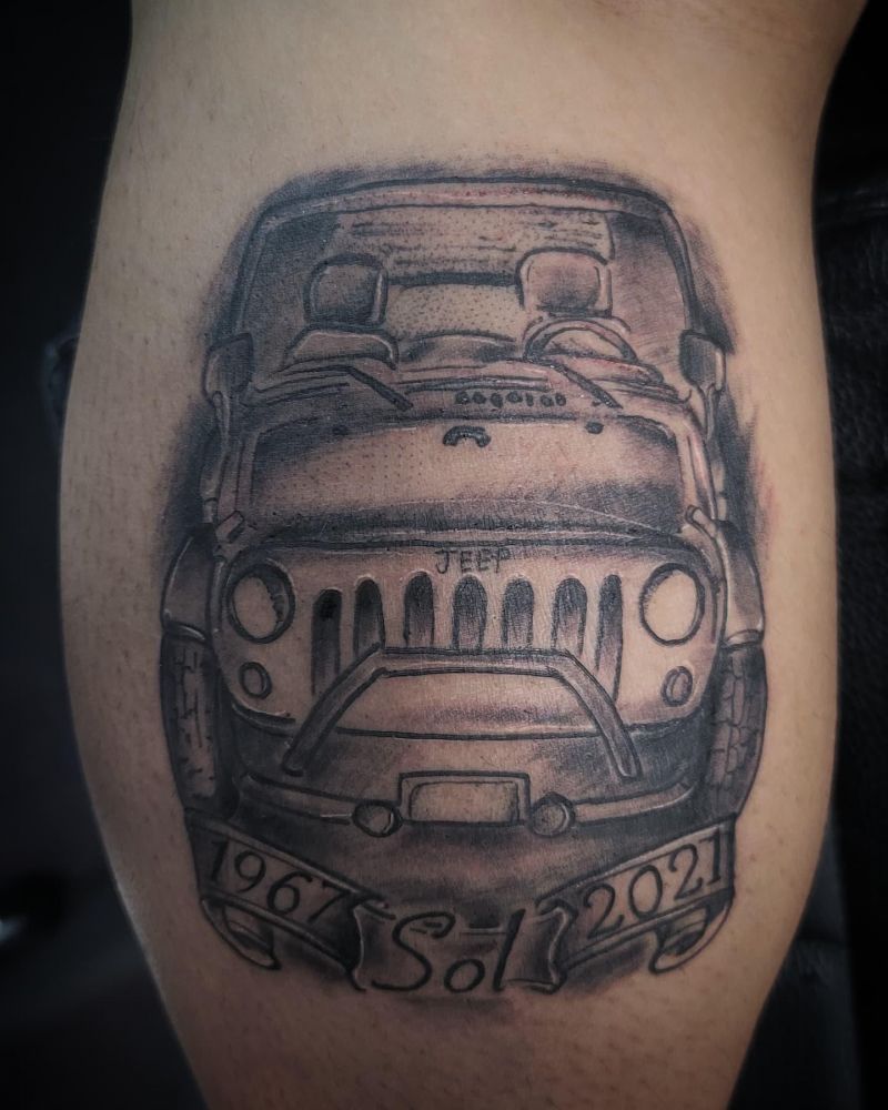 30 Unique Jeep Tattoos You Must Love