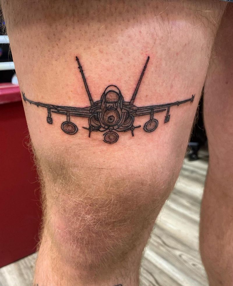 30 Great Jet Tattoos You Will Love