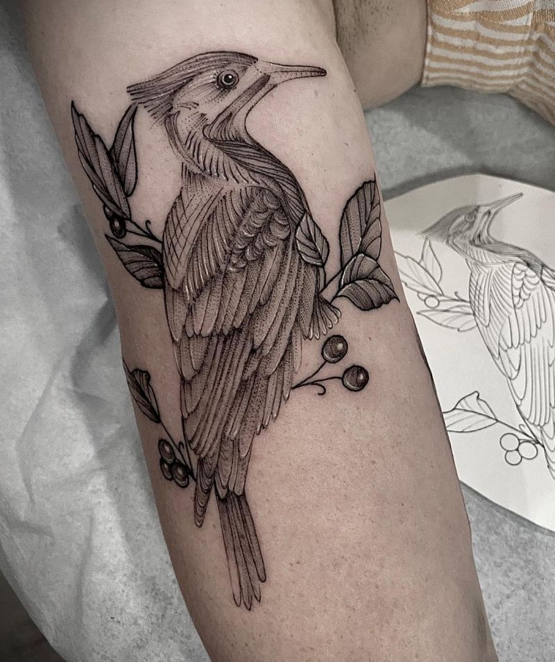 30 Pretty Woodpecker Tattoos You Must Love