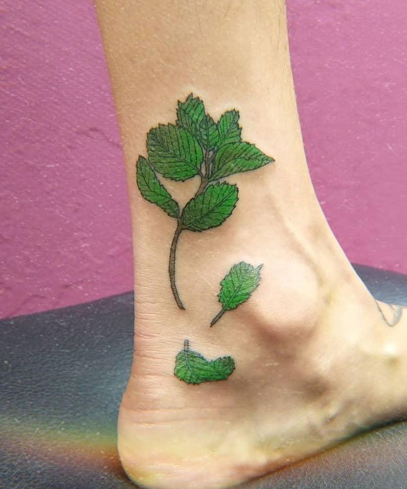 30 Pretty Mint Tattoos You Can Copy