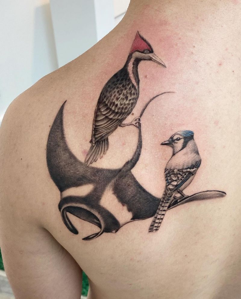 30 Pretty Woodpecker Tattoos You Must Love