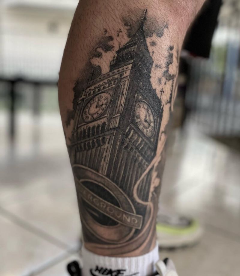 30 Unique Big Ben Tattoos Give You Inspiration