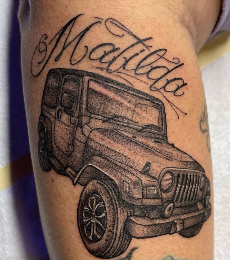 30 Unique Jeep Tattoos You Must Love