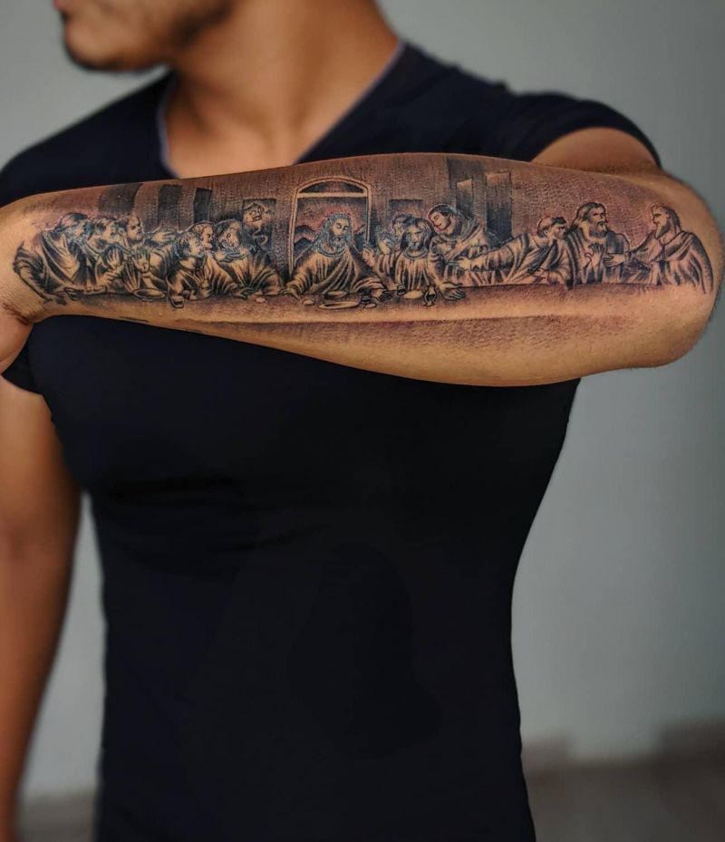 30 Unique Last Supper Tattoos You Can Copy