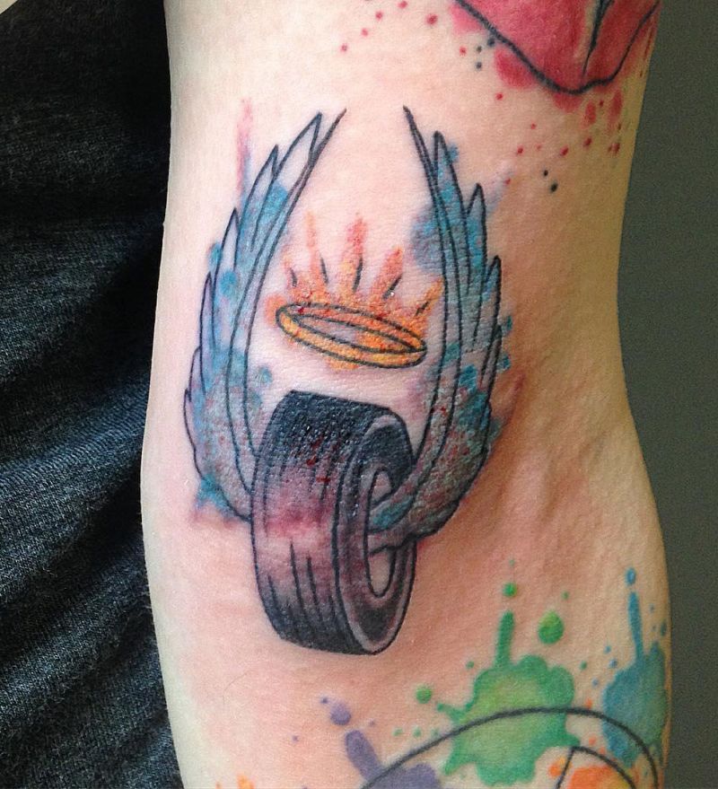 30 Unique Tire Tattoos You Must Love