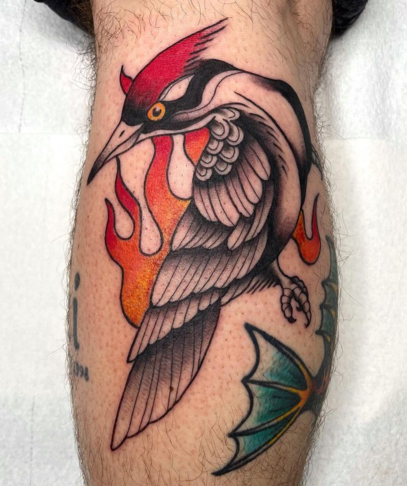 30 Pretty Woodpecker Tattoos You Must Love