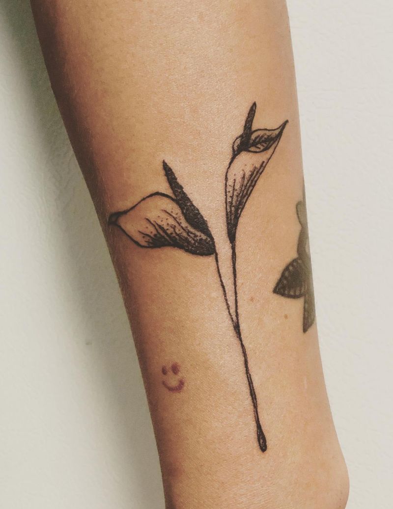 30 Pretty Anthurium Tattoos You Must Love