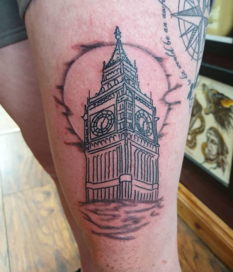 30 Unique Big Ben Tattoos Give You Inspiration