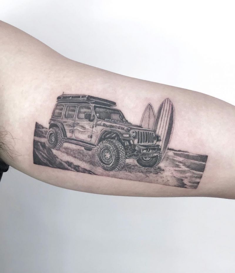 30 Unique Jeep Tattoos You Must Love