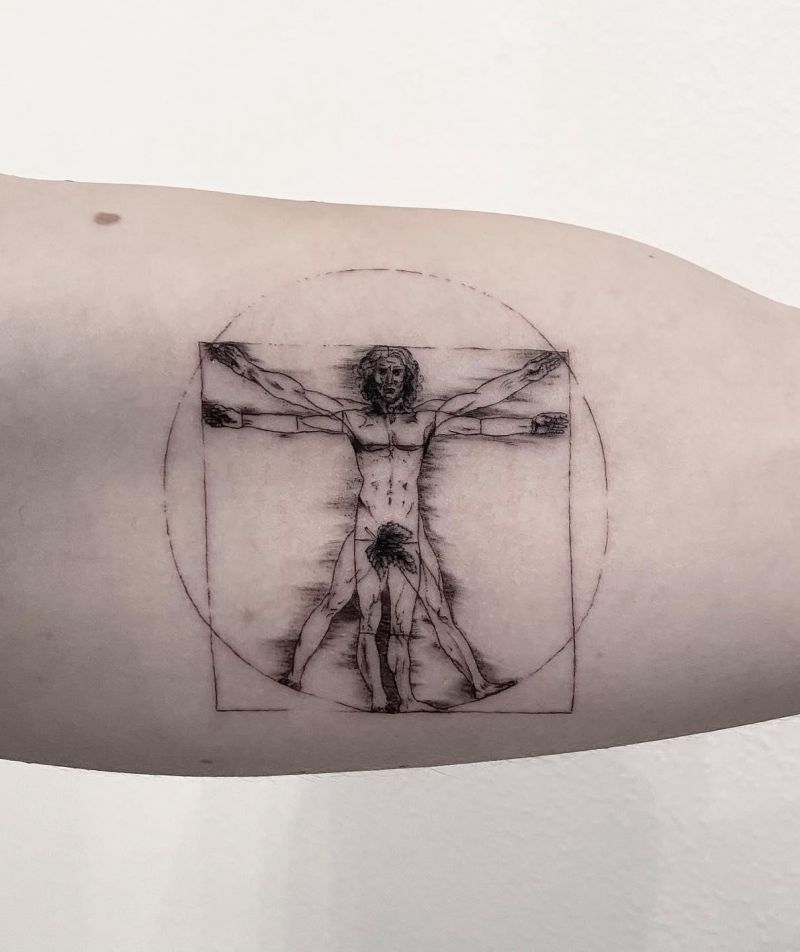 30 Great Leonardo Da Vinci Tattoos You Will Love