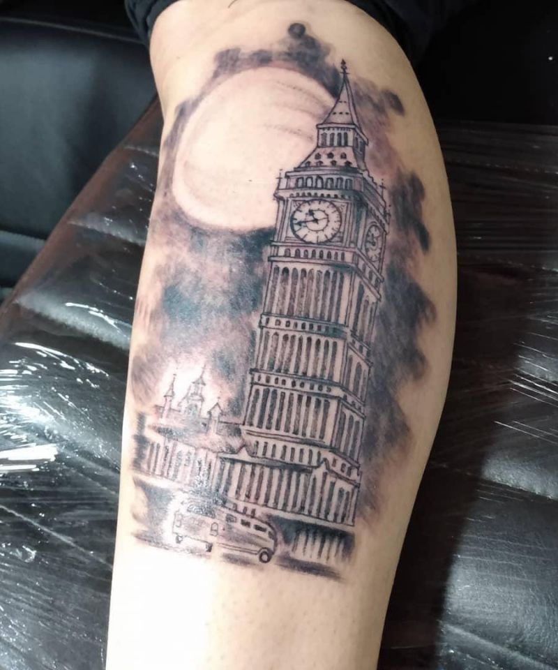 30 Unique Big Ben Tattoos Give You Inspiration