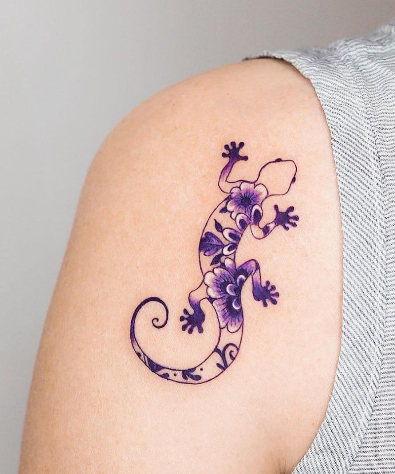 30 Exciting Gecko Tattoos You Must Love