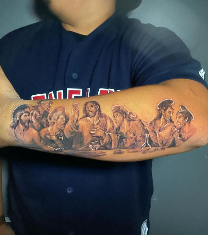 30 Unique Last Supper Tattoos You Can Copy