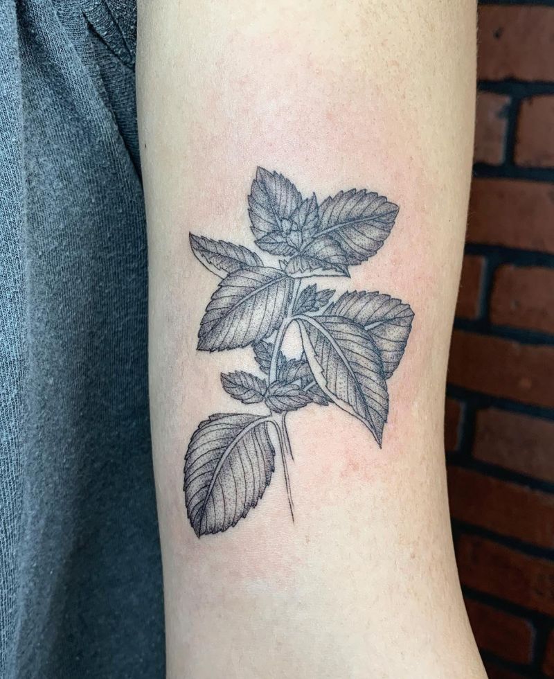 30 Pretty Mint Tattoos You Can Copy