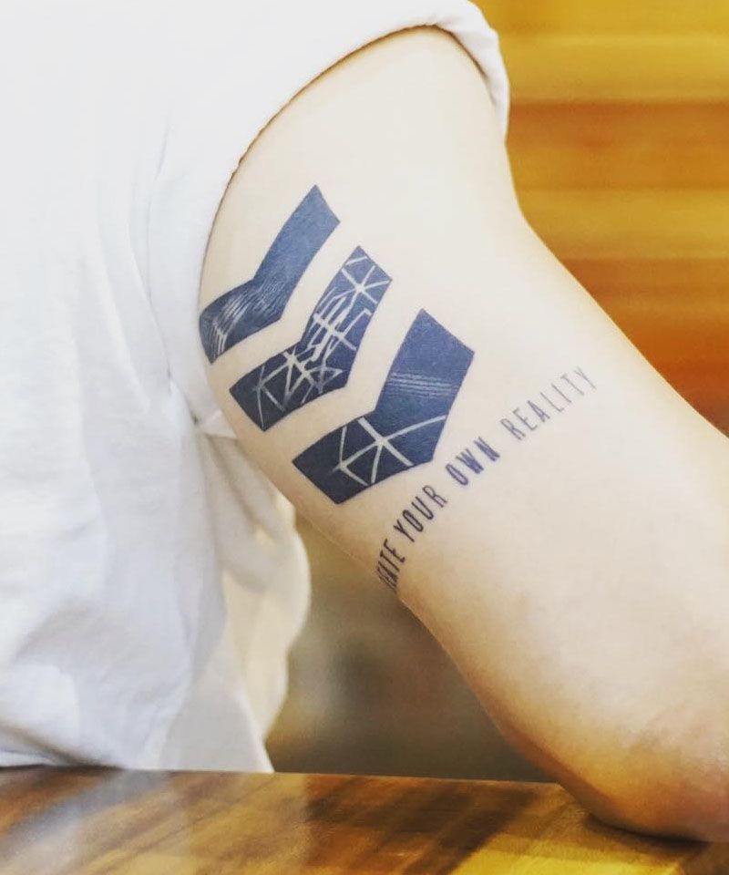 30 Unique Chevron Tattoos You Can Copy