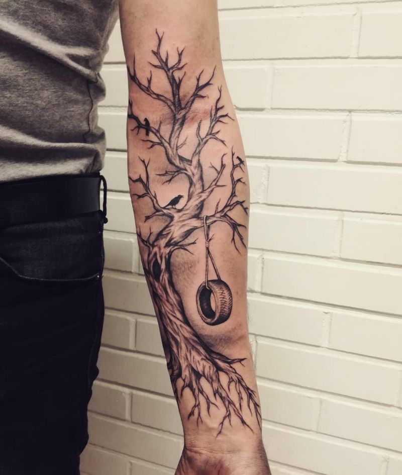 30 Unique Tire Tattoos You Must Love