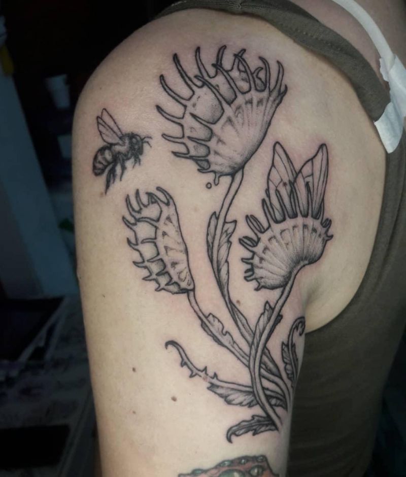 30 Unique Venus Flytrap Tattoos You Must Love