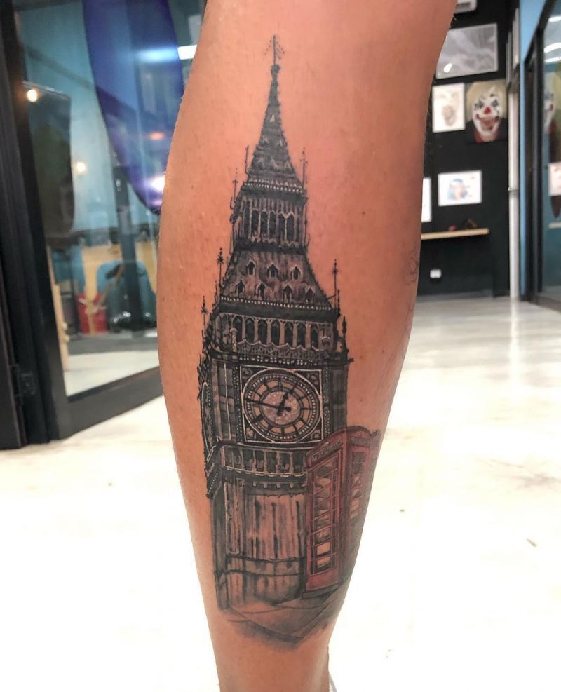 30 Unique Big Ben Tattoos Give You Inspiration