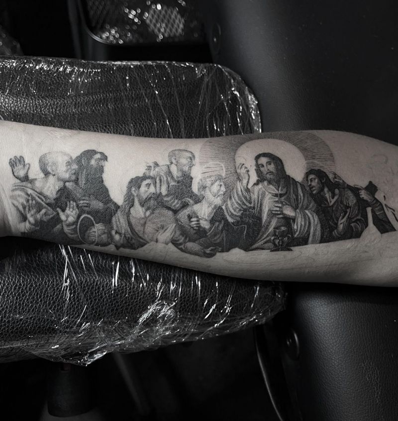 30 Unique Last Supper Tattoos You Can Copy