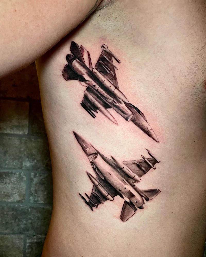 30 Great Jet Tattoos You Will Love