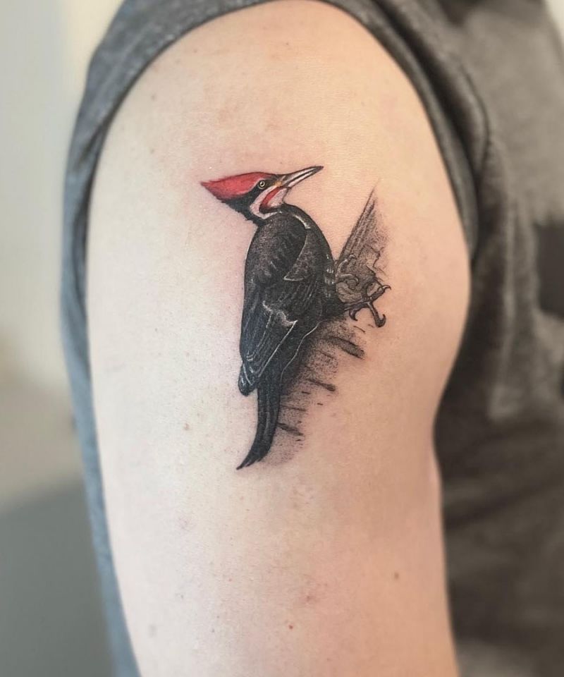 30 Pretty Woodpecker Tattoos You Must Love