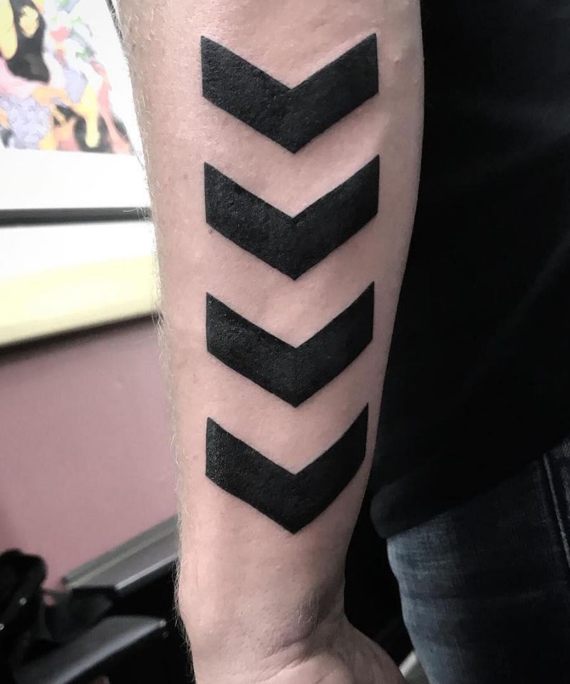 30 Unique Chevron Tattoos You Can Copy