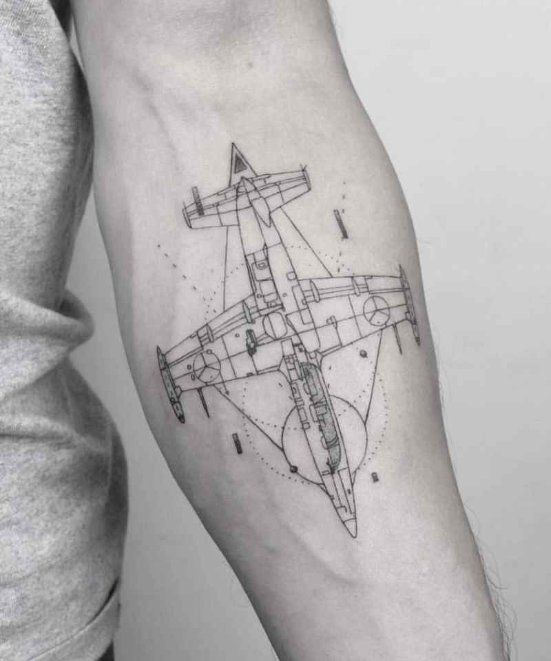 30 Great Jet Tattoos You Will Love
