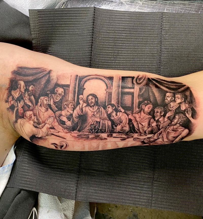 30 Unique Last Supper Tattoos You Can Copy