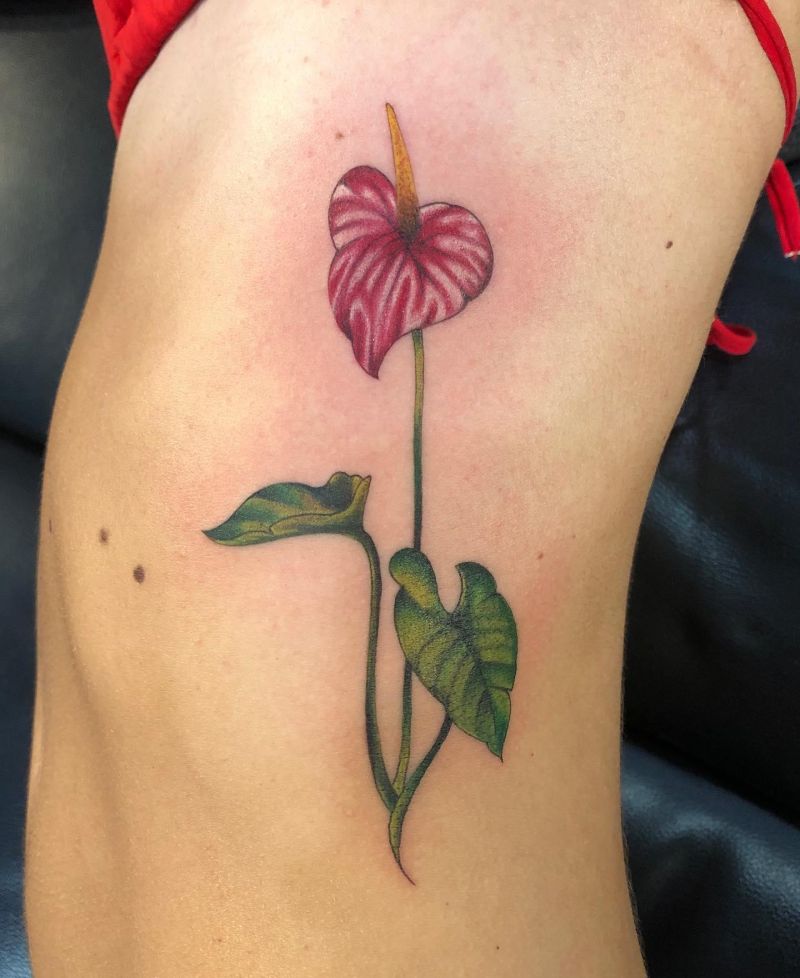 30 Pretty Anthurium Tattoos You Must Love