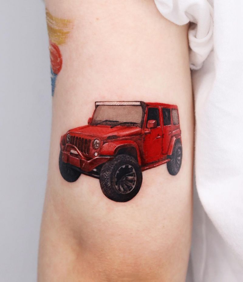 30 Unique Jeep Tattoos You Must Love