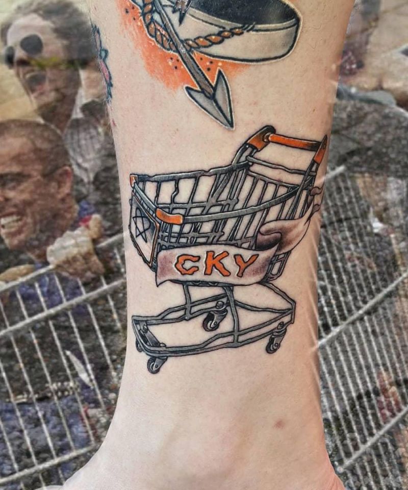 30 Unique Shopping Cart Tattoos You Can Copy