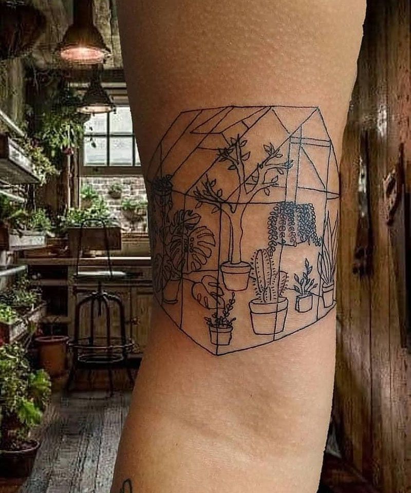 18 Unique Greenhouse Tattoos to Inspire You