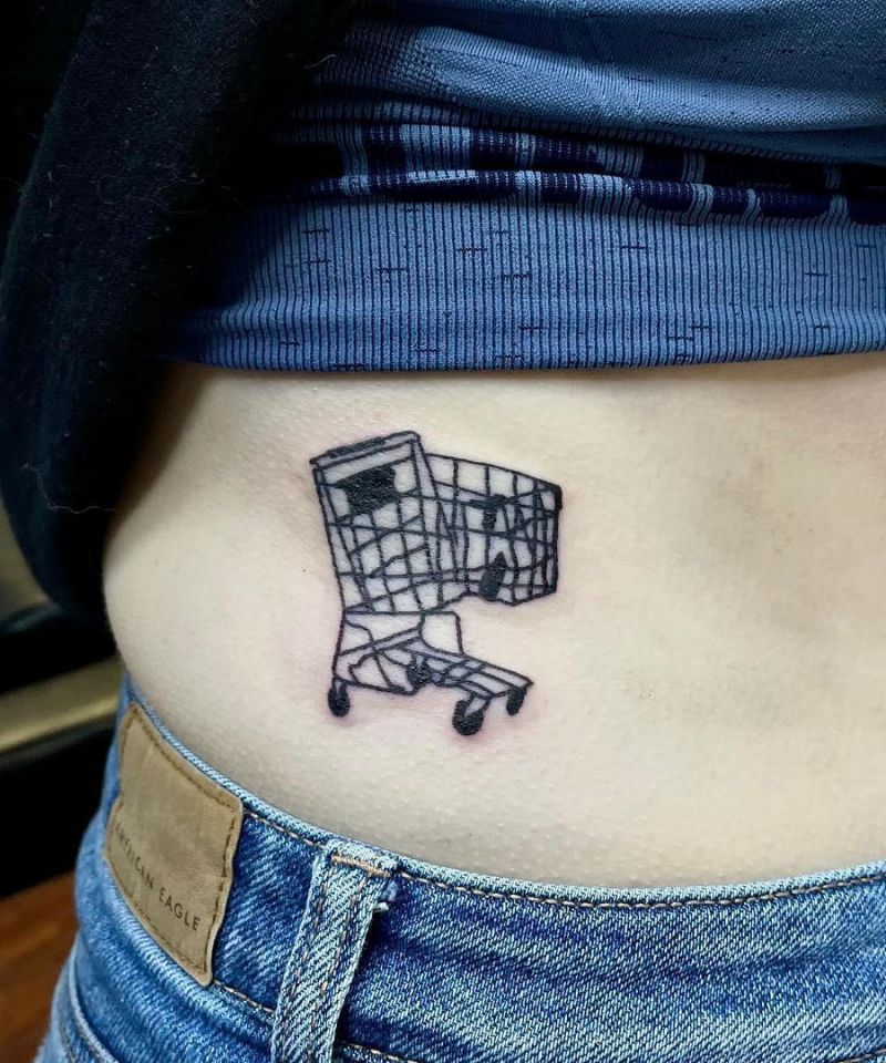 30 Unique Shopping Cart Tattoos You Can Copy