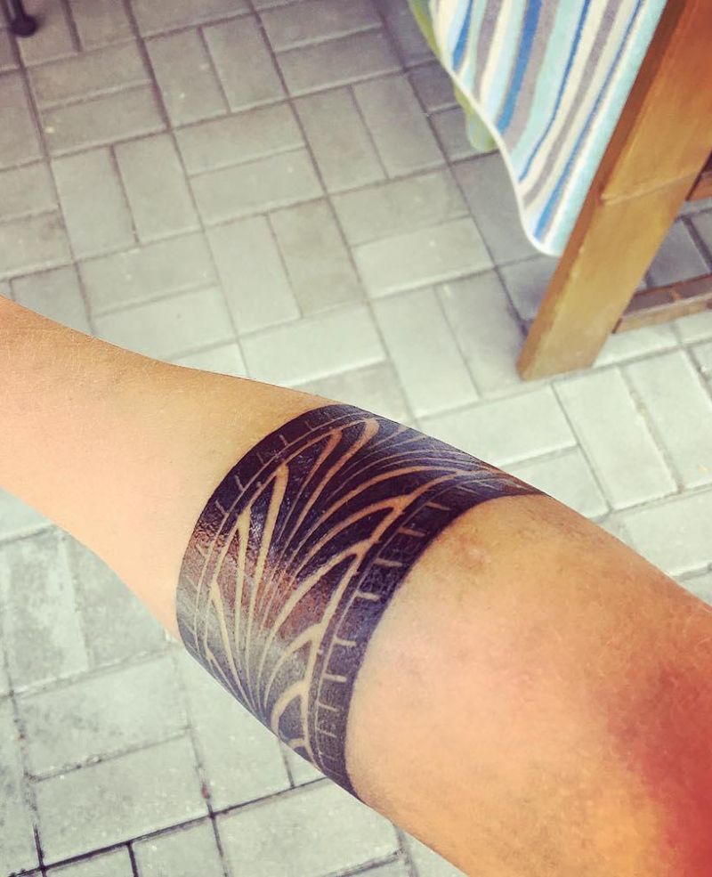 30 Unique Tire Tattoos You Must Love