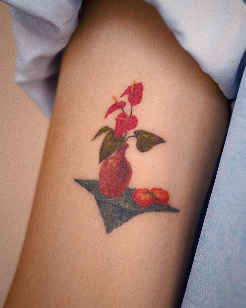 30 Pretty Anthurium Tattoos You Must Love