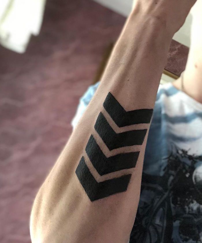 30 Unique Chevron Tattoos You Can Copy