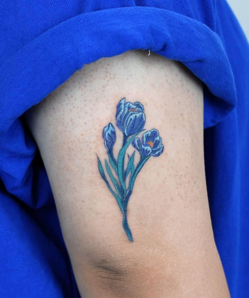 30 Pretty Crocus Tattoos You Must Love