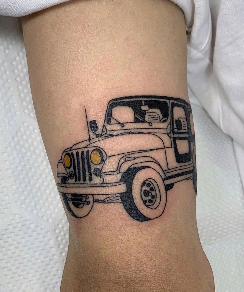 30 Unique Jeep Tattoos You Must Love