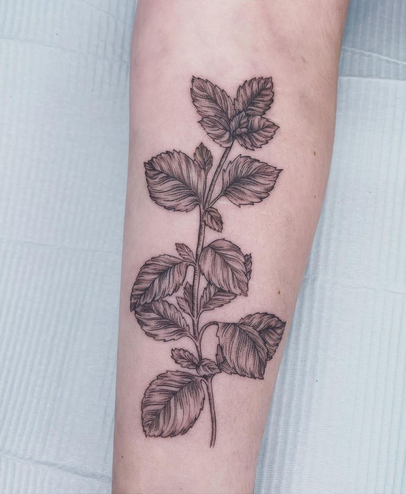 30 Pretty Mint Tattoos You Can Copy