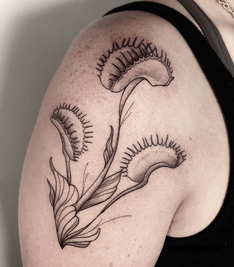 30 Unique Venus Flytrap Tattoos You Must Love