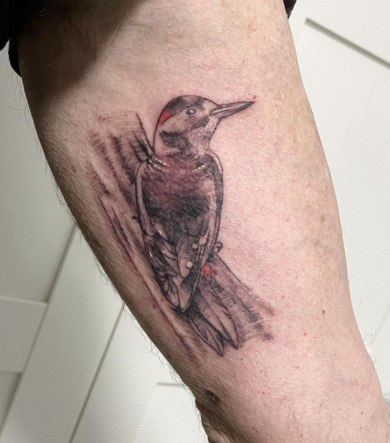 30 Pretty Woodpecker Tattoos You Must Love