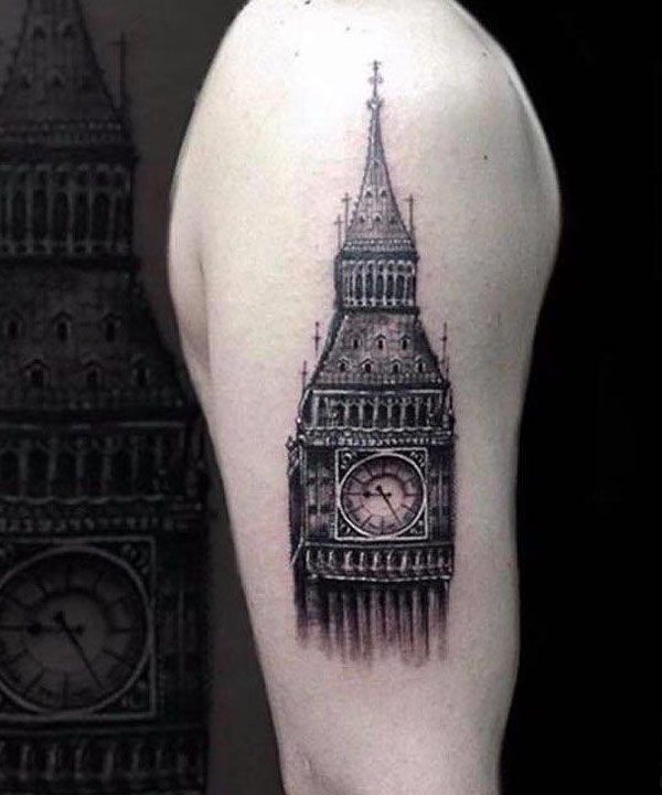 30 Unique Big Ben Tattoos Give You Inspiration