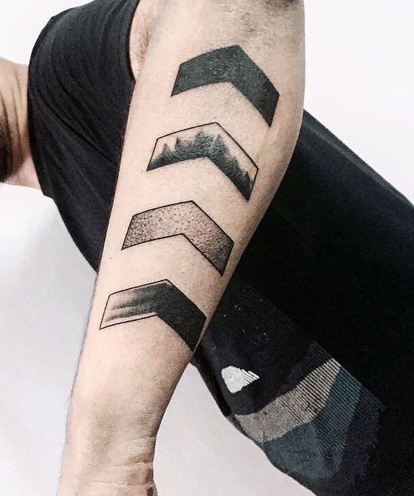 30 Unique Chevron Tattoos You Can Copy