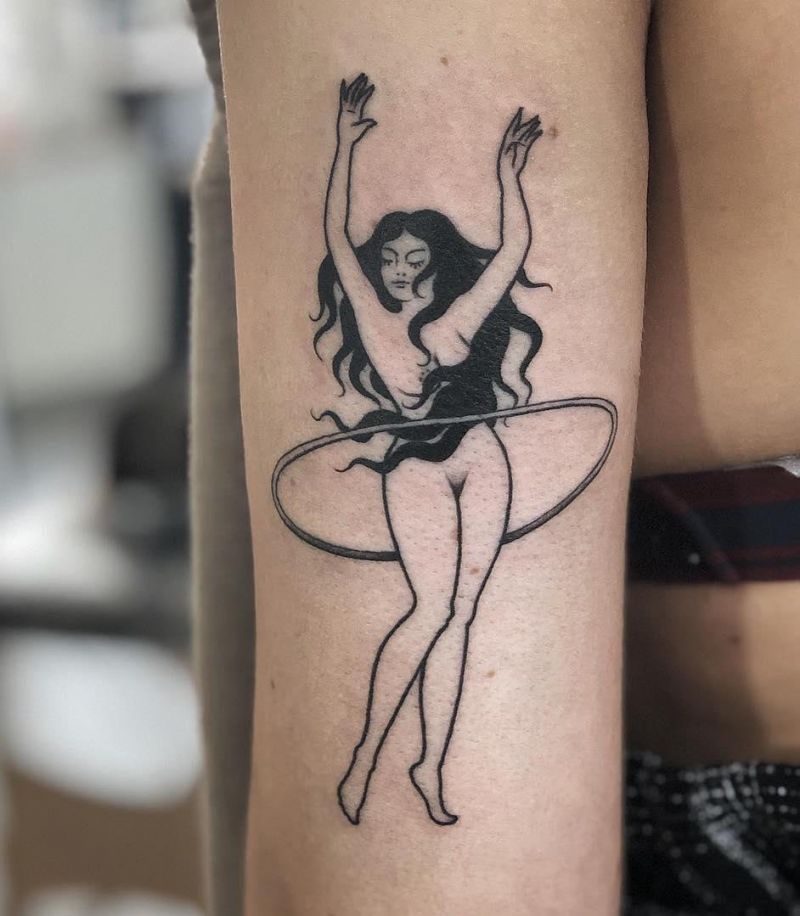 18 Unique Hula Hoop Tattoos You Will Love