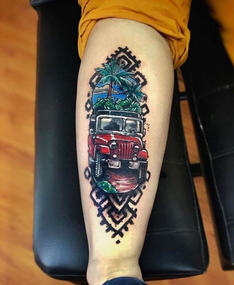 30 Unique Jeep Tattoos You Must Love