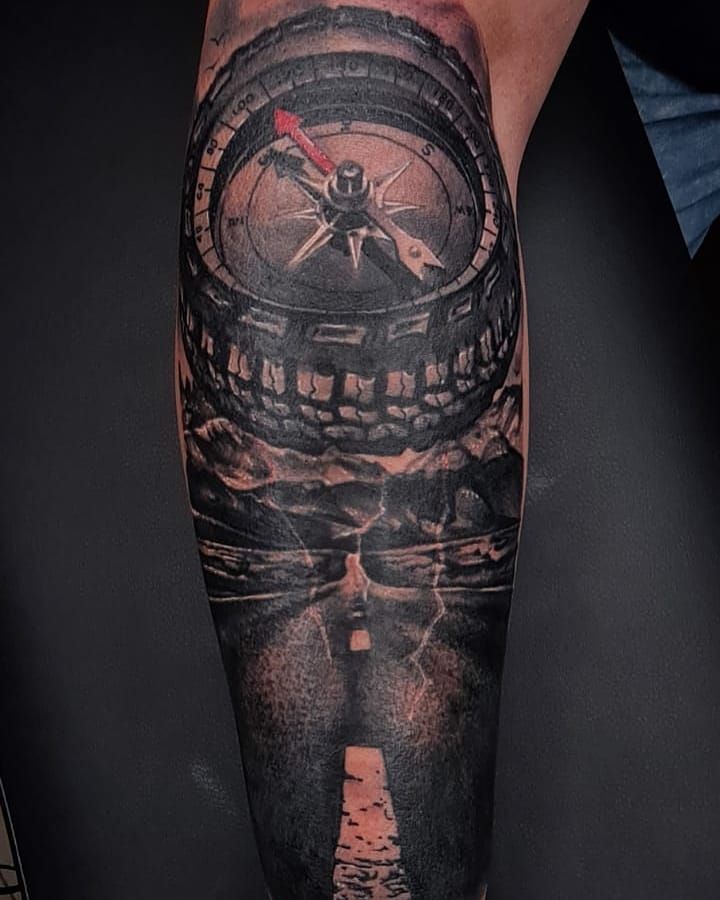 30 Unique Tire Tattoos You Must Love