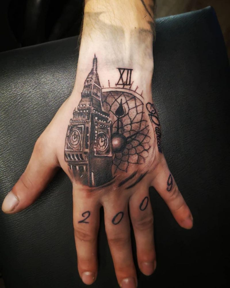 30 Unique Big Ben Tattoos Give You Inspiration