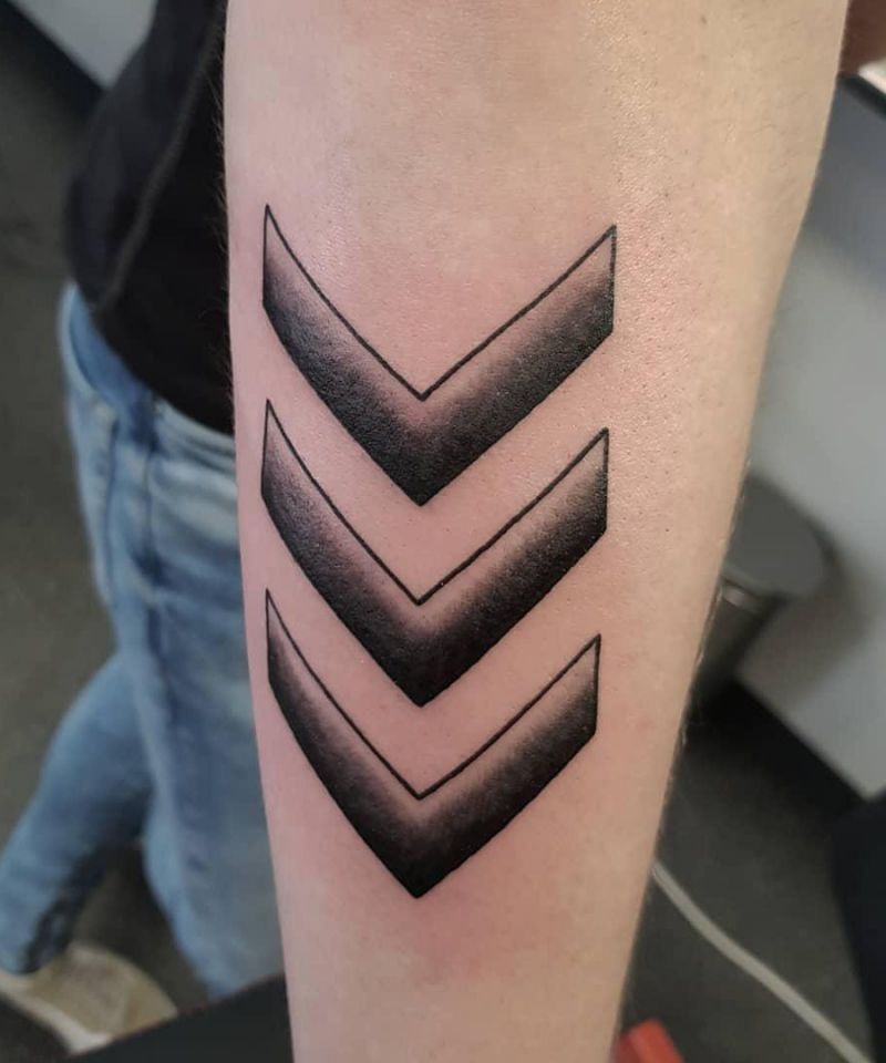 30 Unique Chevron Tattoos You Can Copy