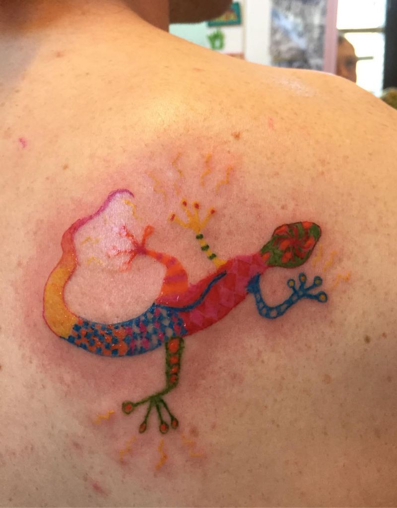 30 Exciting Gecko Tattoos You Must Love